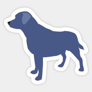 Labrador Silhouette -Blue Sticker